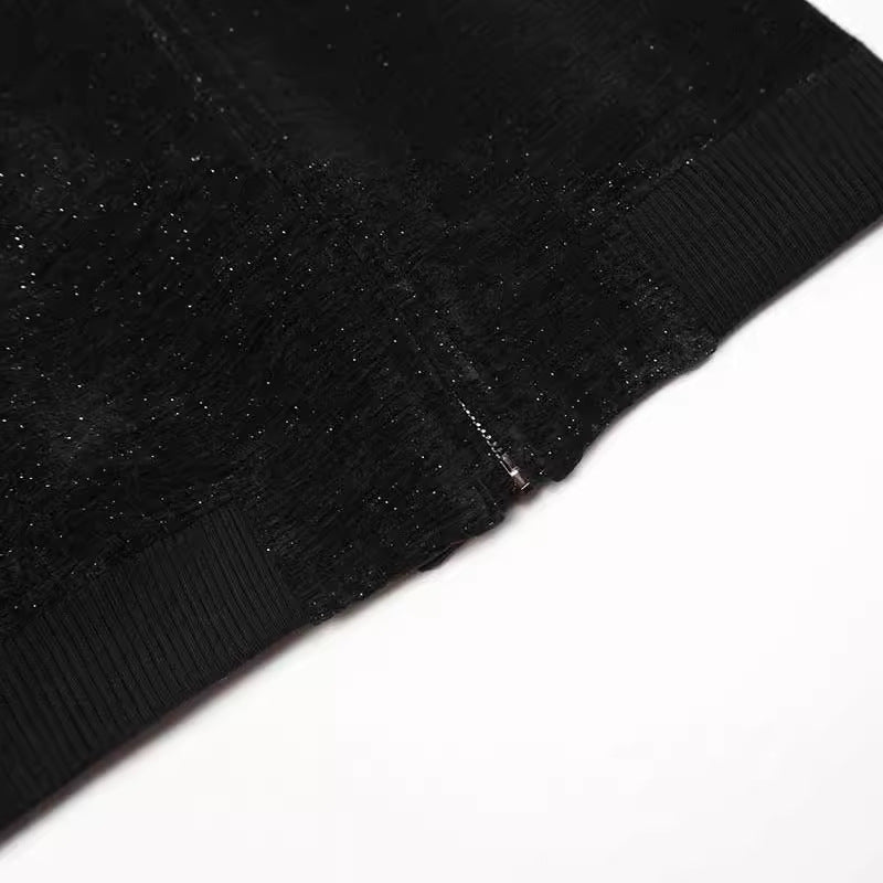 Starry Zipper Jacket Coat Men's Clothing Vintage Loose Baseball Uniform