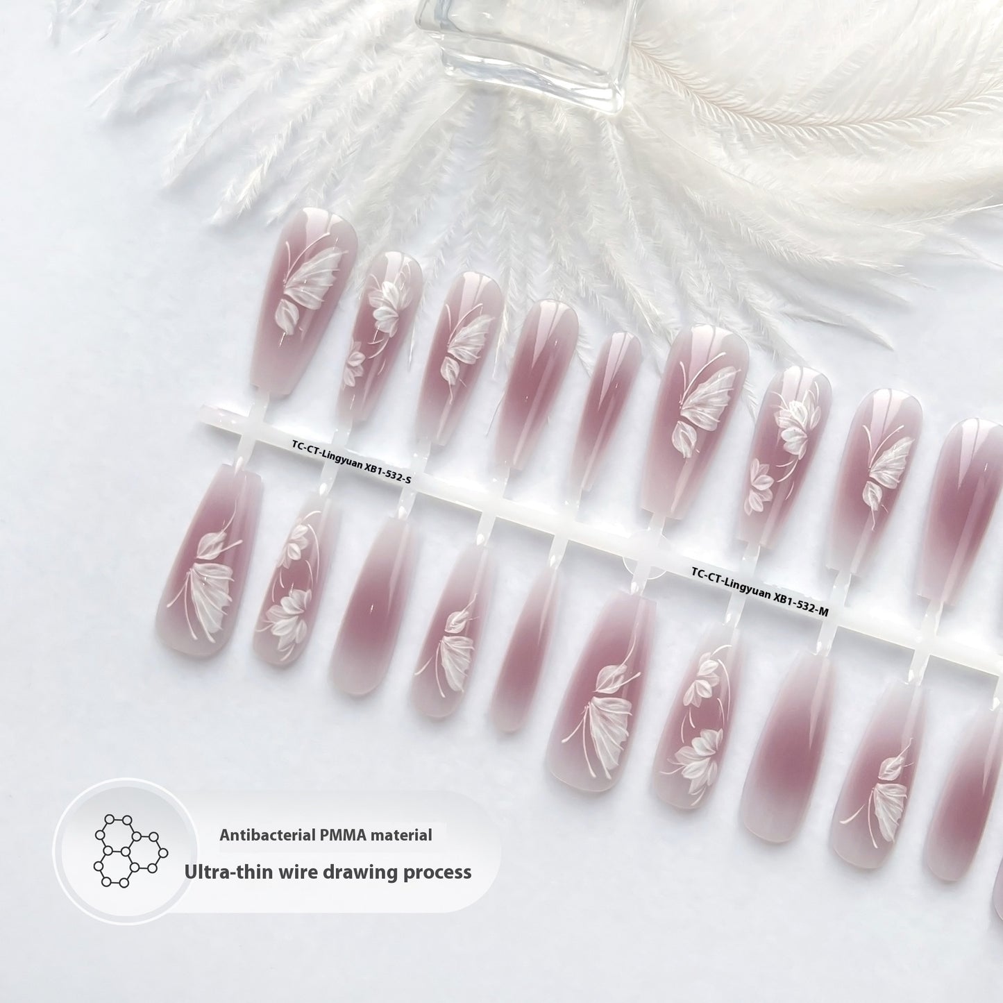 Wave Mark Ancient Style Ins Wind Long Water Drop Nail Beauty Bright Surface