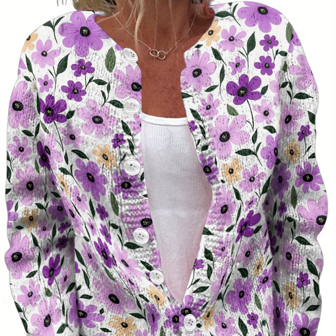 Color Printed Light And Transparent Sweater