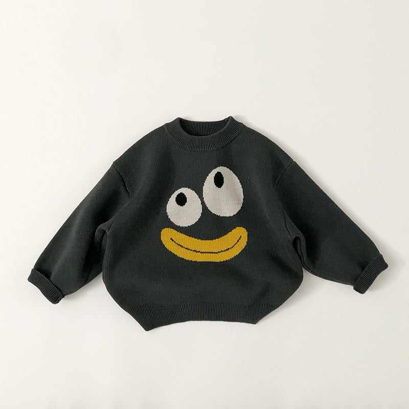 Kids' Sweater Autumn And Winter Western Style Cotton Pullover Sweater