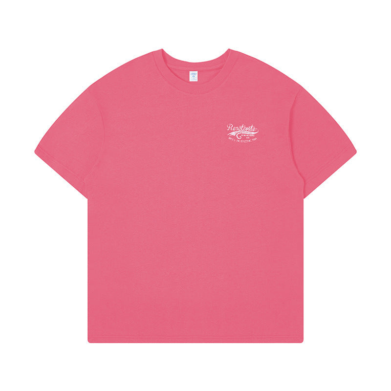 Men's Clothing Print T-shirt Fashion Brand Loose Street Short Sleeve