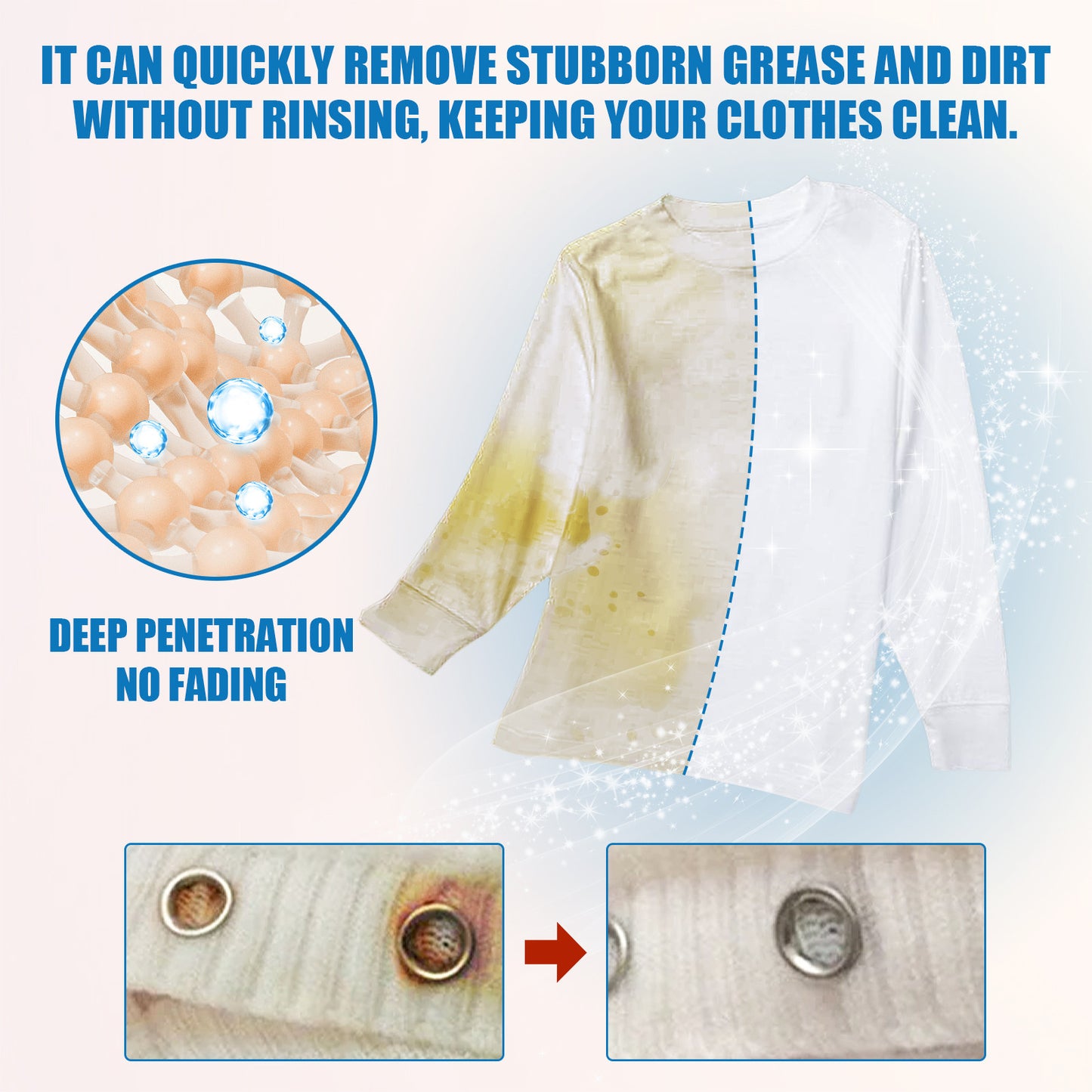 Household Clothes Stubborn Stain Yellowing Cleaner