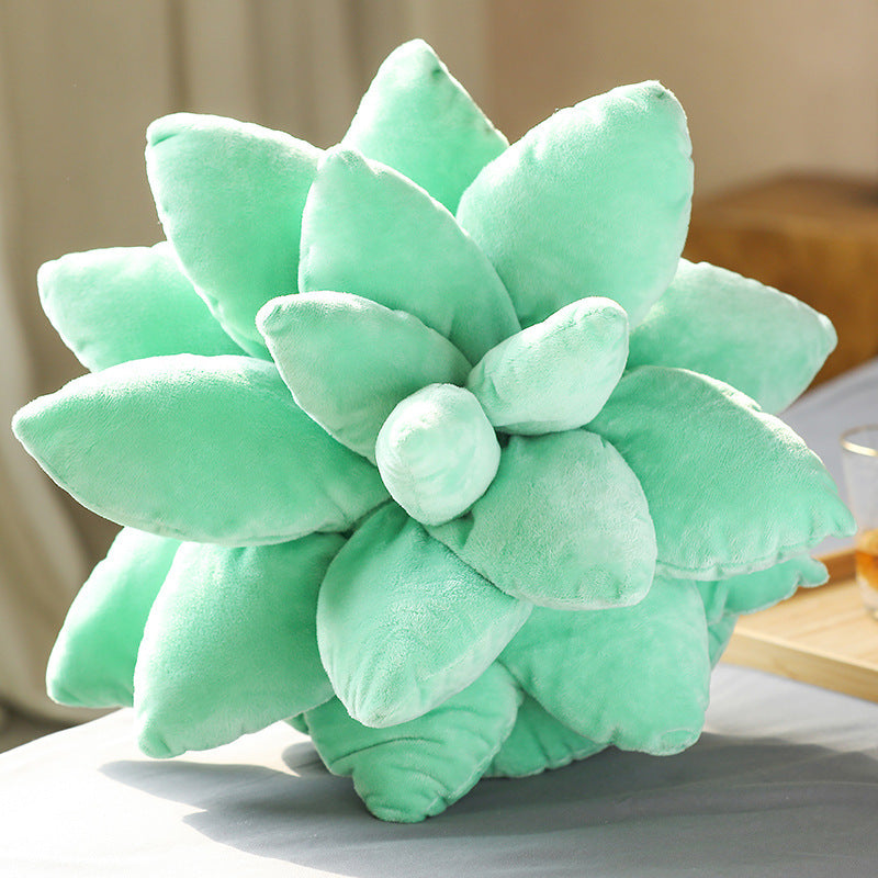 Lifelike Succulent Plants Plush Stuffed Toys Soft Doll Creative Potted Flowers Pillow Chair Cushion For Girls Kids Gift