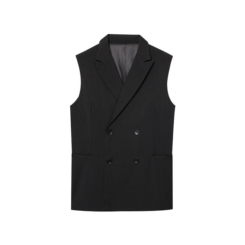 Loose Vest Casual Pleated Pants