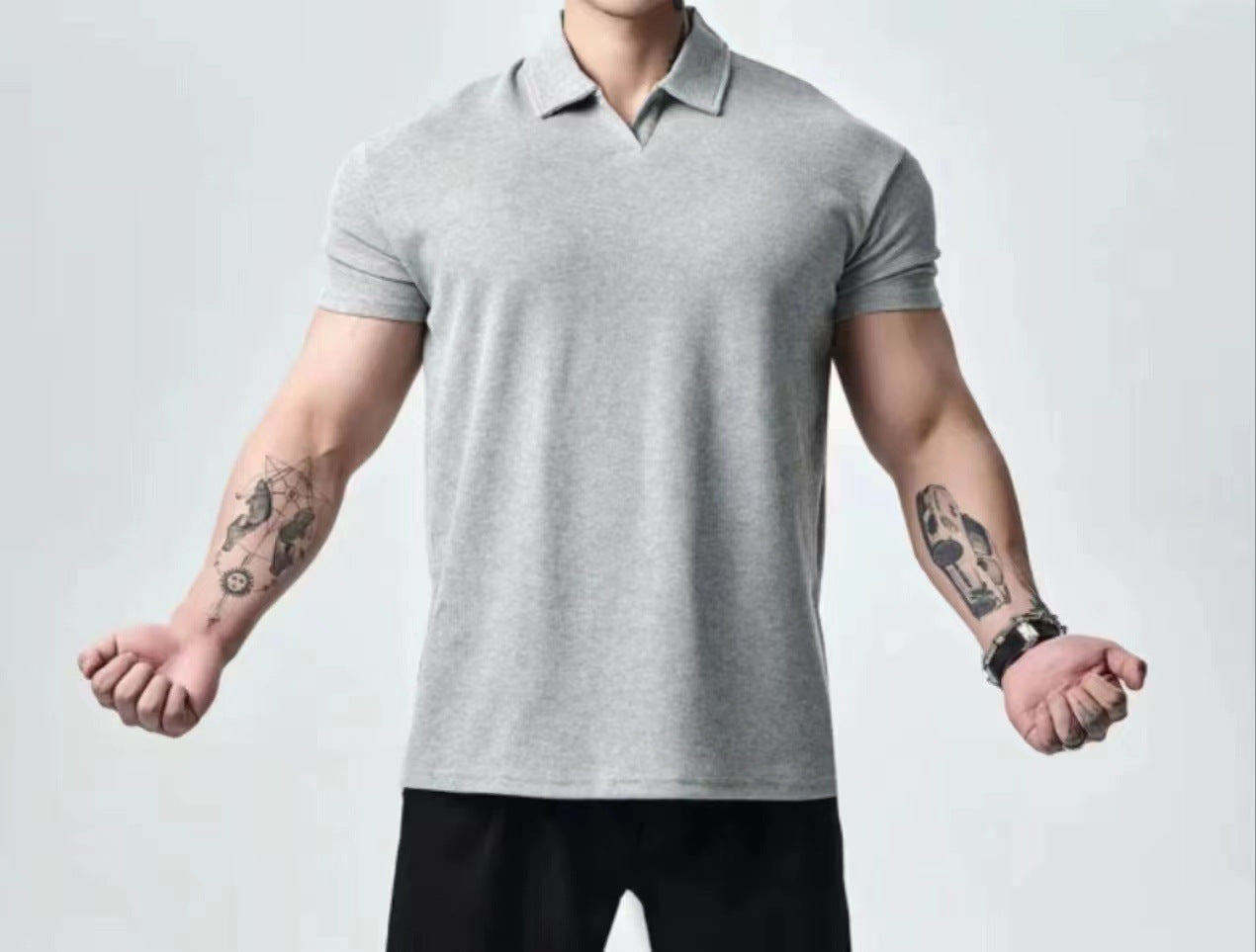 Retro Fashion Brand All-match Casual T-shirt Men's Clothing