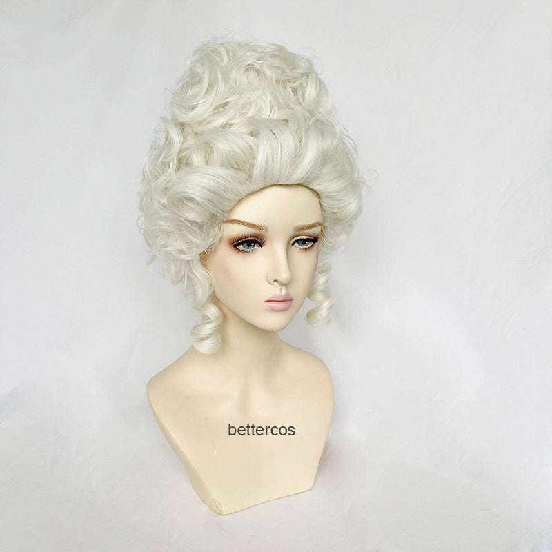 European French Aristocratic Makeup Ball Wig
