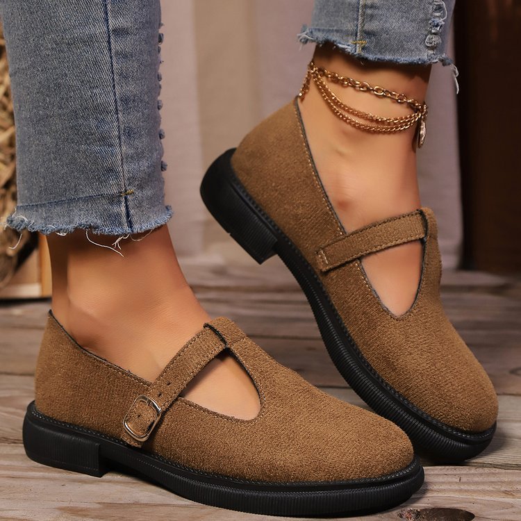 Word Buckle Stylish Casual Shoes Women