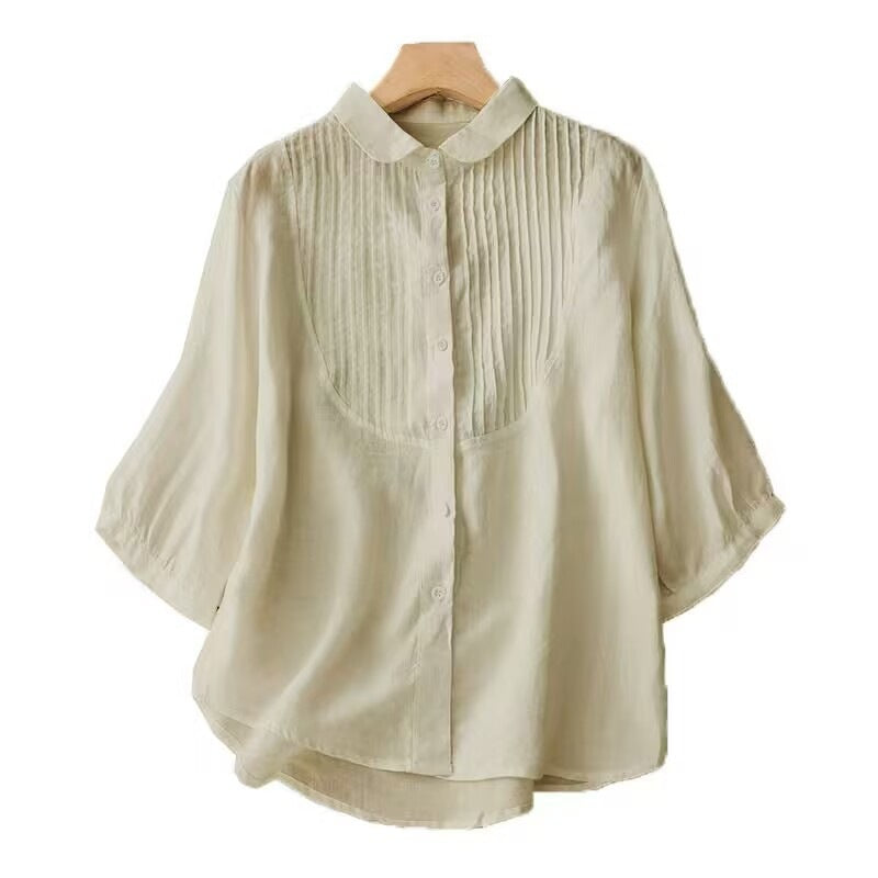 Women's Retro Loose Cotton And Linen Tops