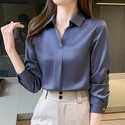 Spring And Autumn Chiffon Shirt Women's Clothing