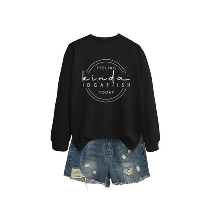 Elegant Women's Round Neck Long-sleeved Sweater