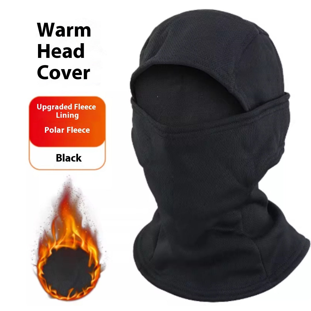 Full Face Mask Camouflage Hood Plus Fleece For Warmth