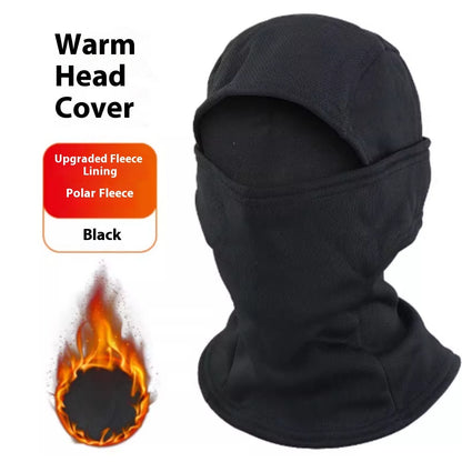 Full Face Mask Camouflage Hood Plus Fleece For Warmth