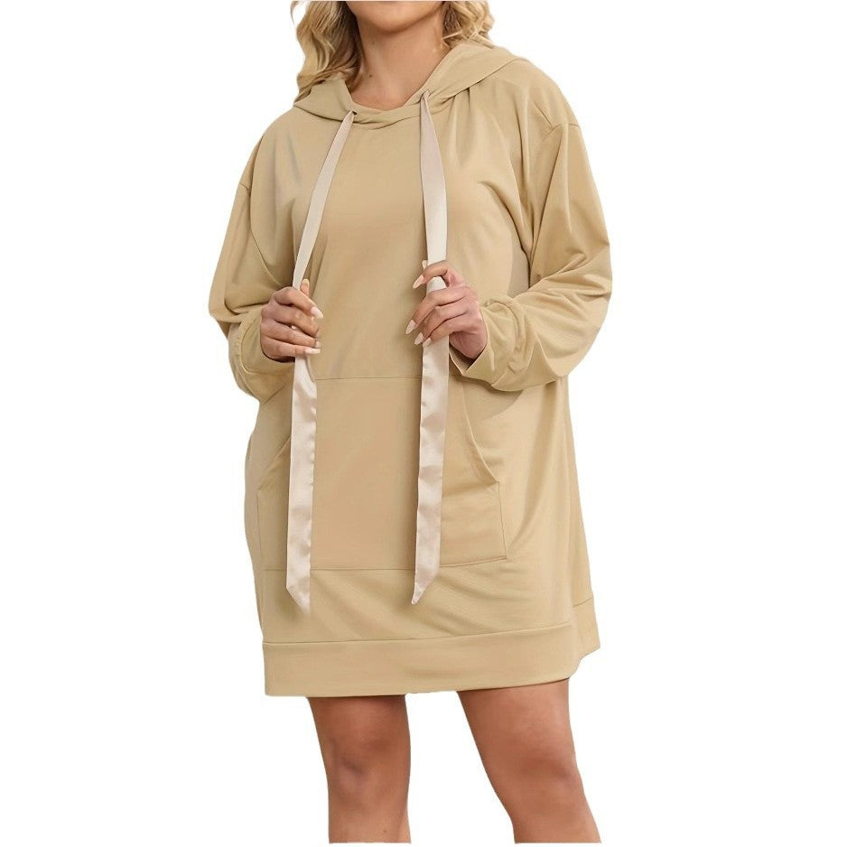 Simple Graceful And Fashionable Solid Color Pullover Hoodie