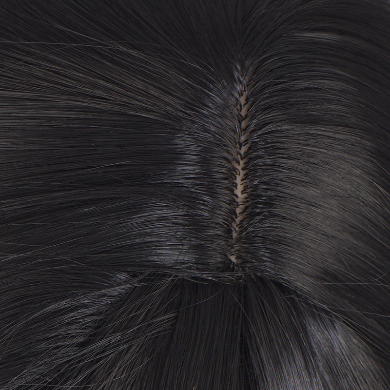 Women's High Temperature Silk Wig 1 Meter Black