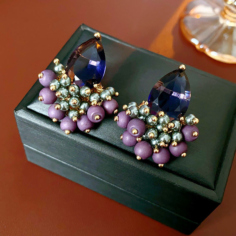 Retro Diamonds Zircon Tassel Earrings Affordable Luxury