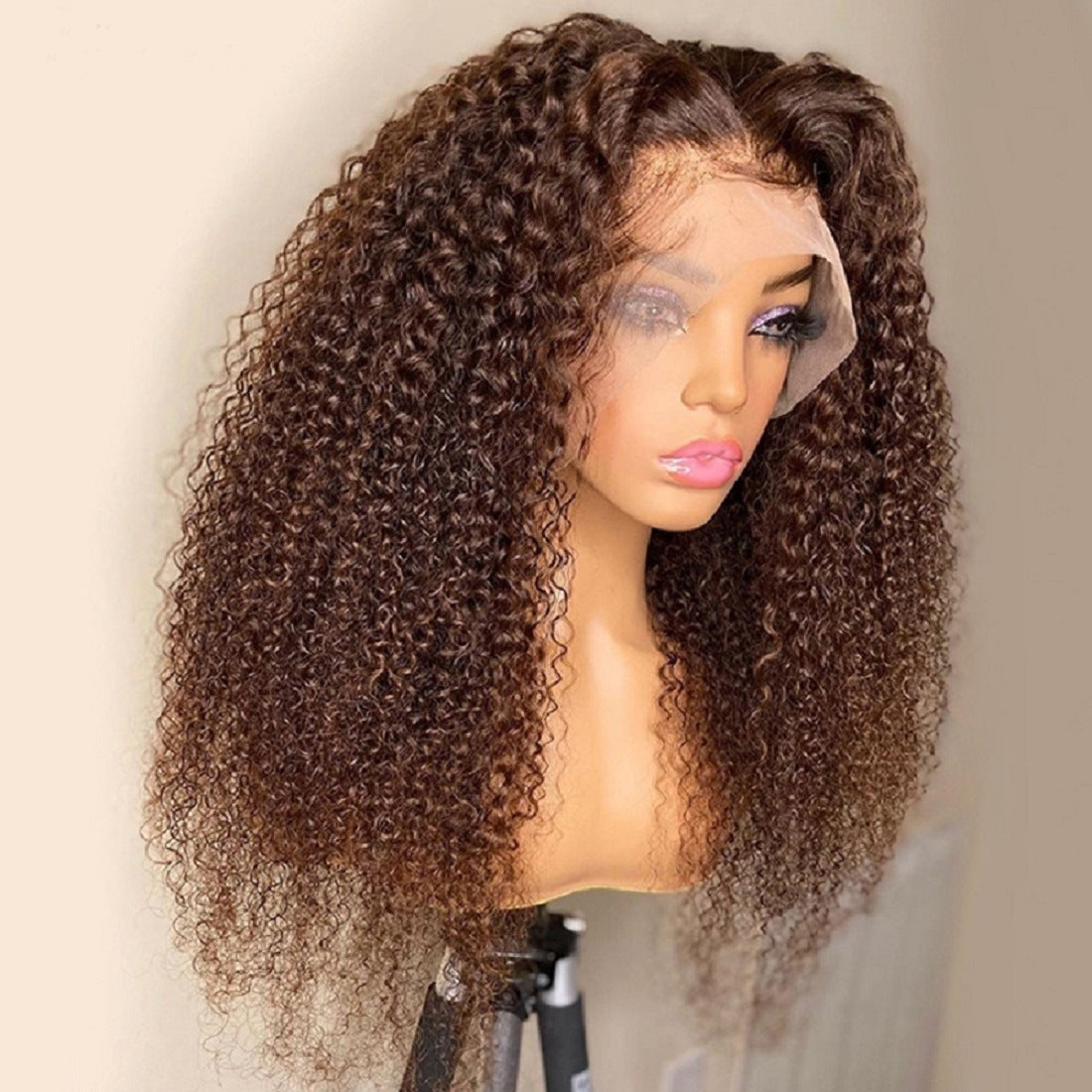European And American Front Lace Wig Brown