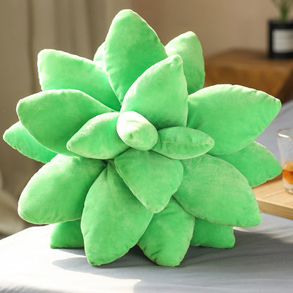 Lifelike Succulent Plants Plush Stuffed Toys Soft Doll Creative Potted Flowers Pillow Chair Cushion For Girls Kids Gift