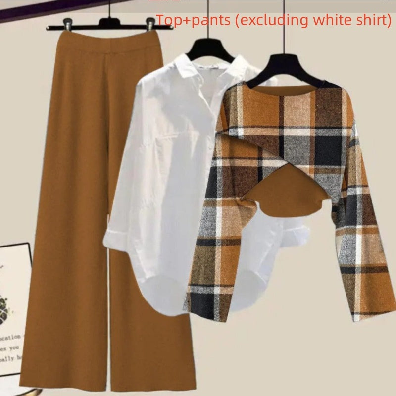 Plus Size Women's Casual Hooded Sportswear Two-piece Suit