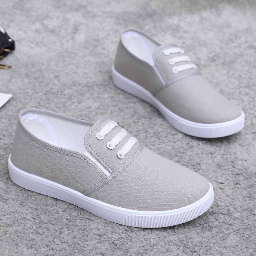Slip-on Canvas Shoes Flat Women