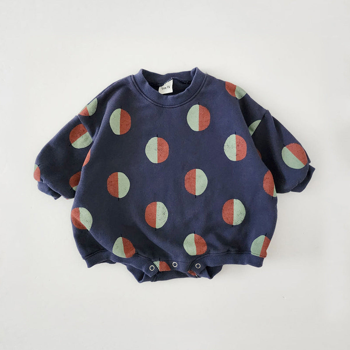 Kids' Balloon Printed Sweatshirt Jumpsuit