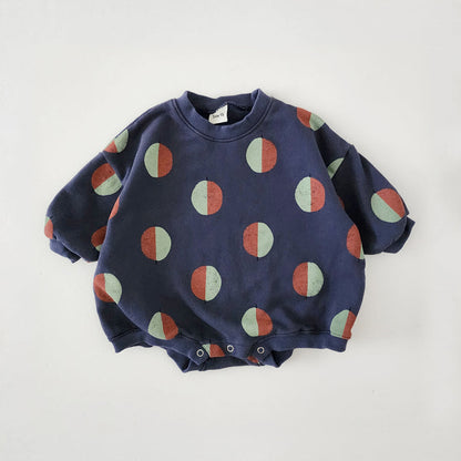 Kids' Balloon Printed Sweatshirt Jumpsuit