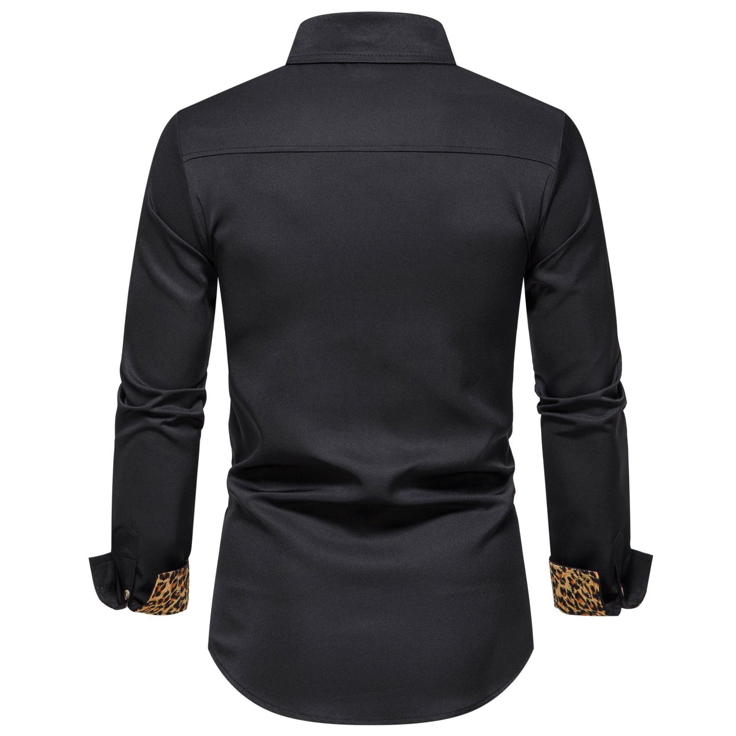 Men's Shirt Color Matching Long Sleeve Clothing