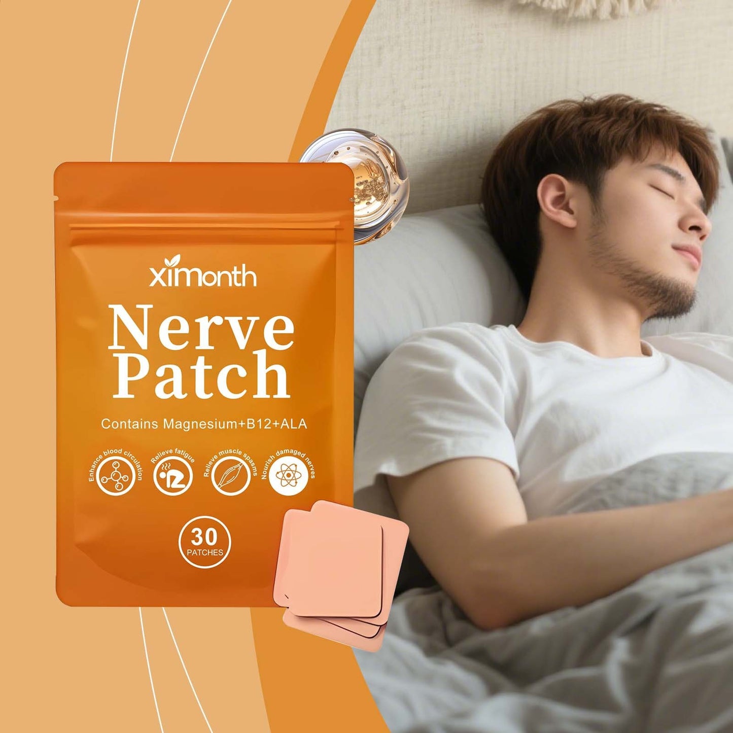 Comfortable Body Care Night Sleep Stable Light Herbal Composition Patch