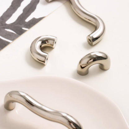 Minimalist Cabinet Handle Titanium Silver Wardrobe Cabinet