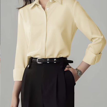 New Career Women's Shirt France High-end Temperament