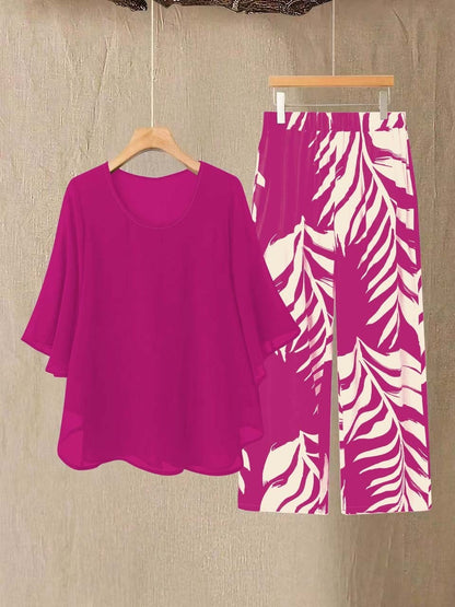 Women's Chiffon Fashionable Elegant Loose Suit