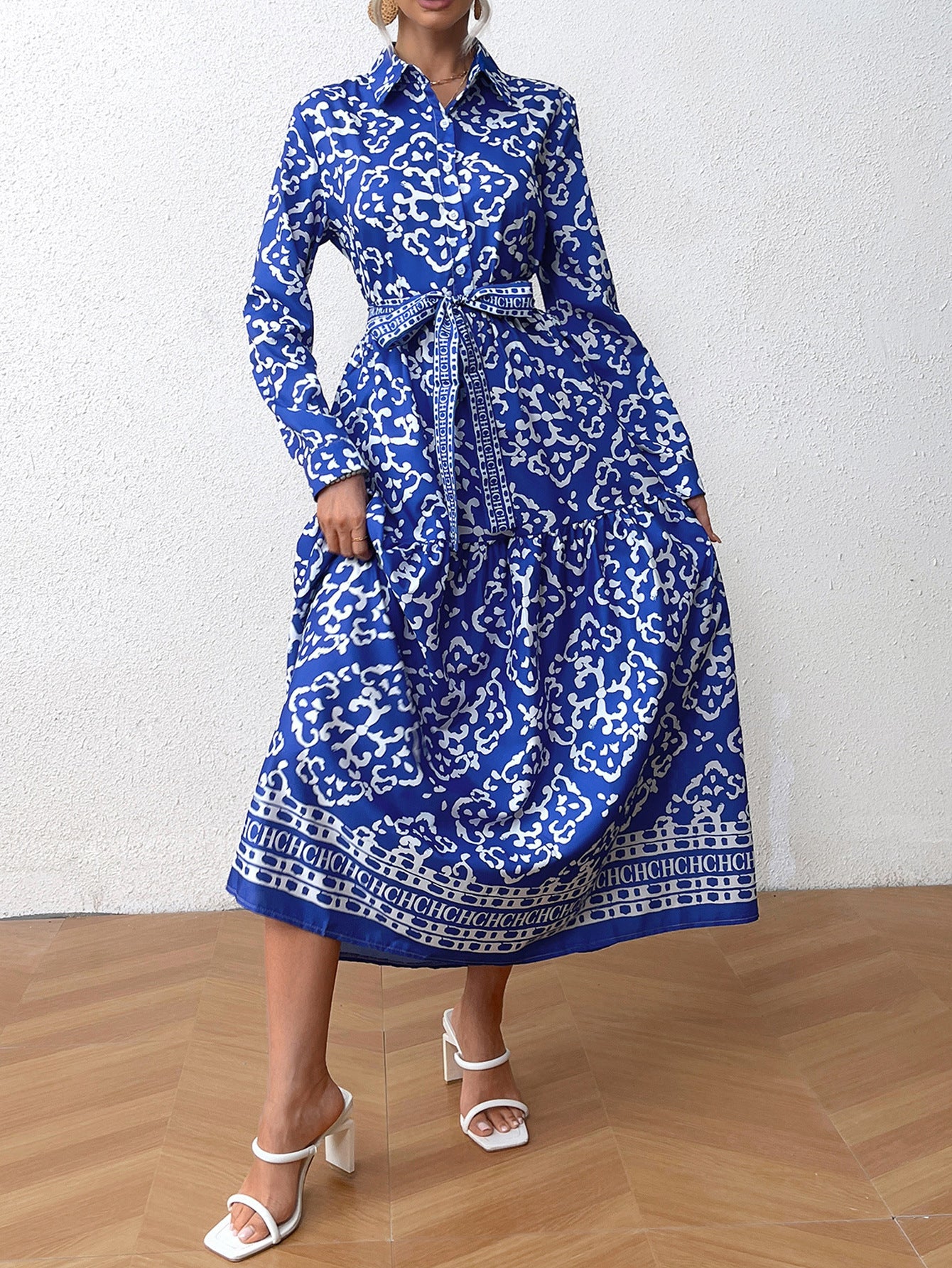 Women's Creative Versatile Lace-up Elegant Dress