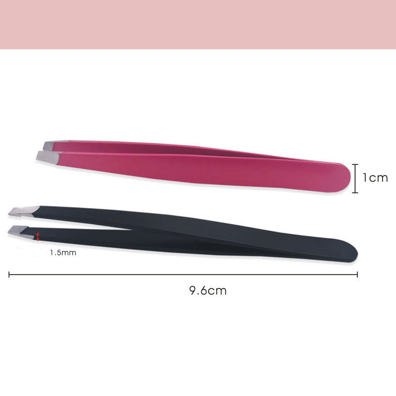Stainless Steel Black Oblique Mouth Eyebrow Trimming Clip Beauty Tool Eyebrow Clip