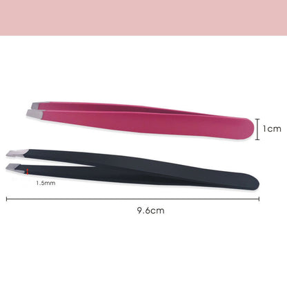 Stainless Steel Black Oblique Mouth Eyebrow Trimming Clip Beauty Tool Eyebrow Clip