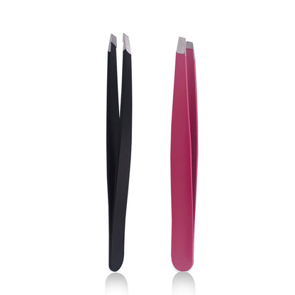 Stainless Steel Black Oblique Mouth Eyebrow Trimming Clip Beauty Tool Eyebrow Clip