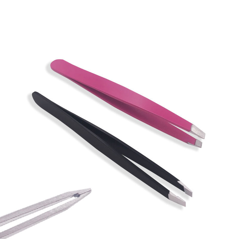 Stainless Steel Black Oblique Mouth Eyebrow Trimming Clip Beauty Tool Eyebrow Clip