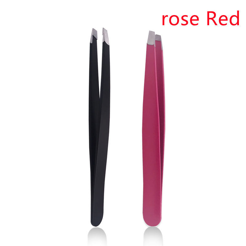 Stainless Steel Black Oblique Mouth Eyebrow Trimming Clip Beauty Tool Eyebrow Clip