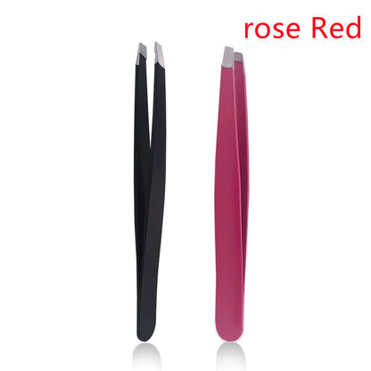 Stainless Steel Black Oblique Mouth Eyebrow Trimming Clip Beauty Tool Eyebrow Clip