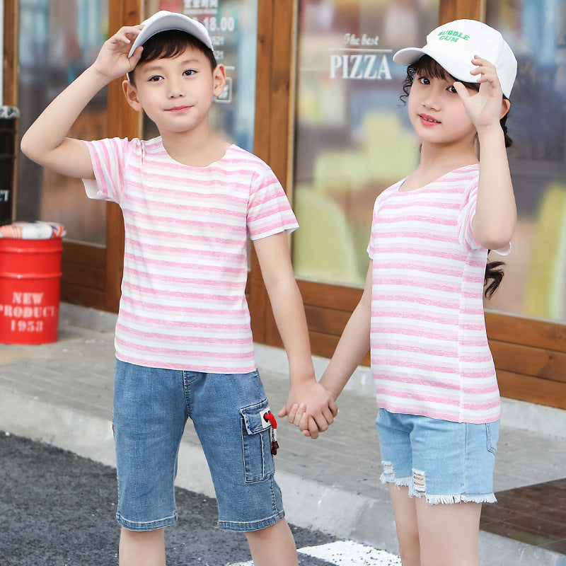 Cartoon Modal Kids Print Short Sleeve