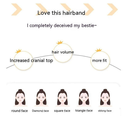 Pearl Fishbone Plaits Wig Hair Hoop