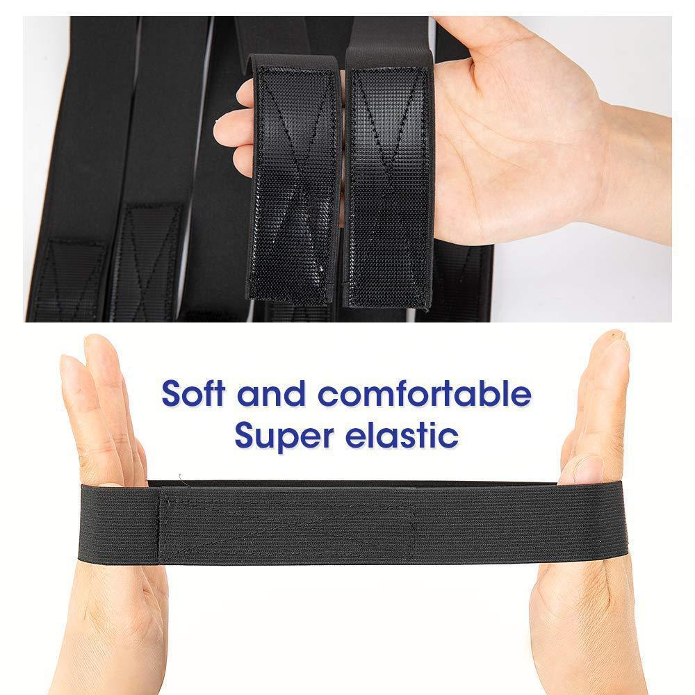 Black Knitted Velcro Adjustable Wig Elastic Band Beauty