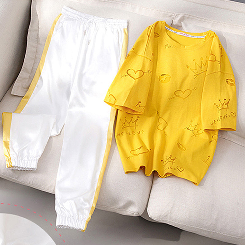 Women's Wide Leg Overalls Sportswear Suit