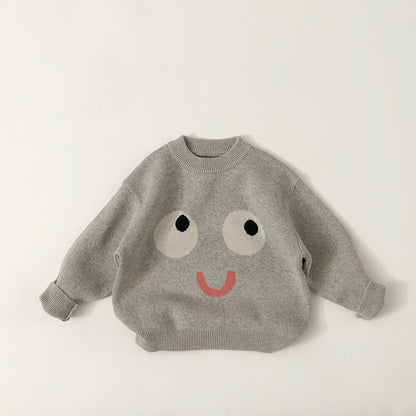 Kids' Sweater Autumn And Winter Western Style Cotton Pullover Sweater