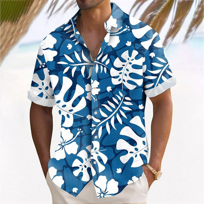 Hawaii Beach Men's Clothing Print Shirt Casual