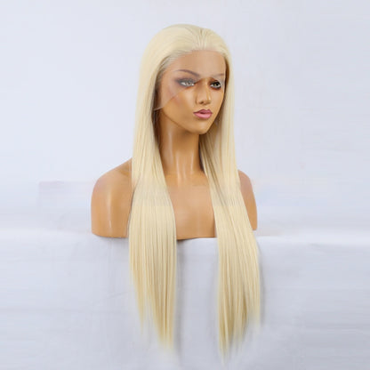 Natural Chemical Fiber Front Lace High Temperature Silk Wig