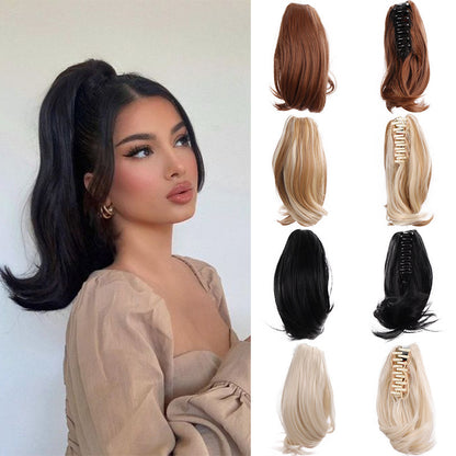Short Ponytail Wig Grip Internet Celebrity Micro-roll Natural Braid