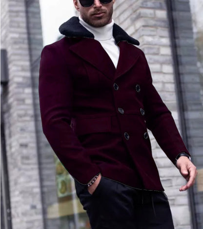 Fur Collar Coat Suit Coat Men's Clothing Jacket