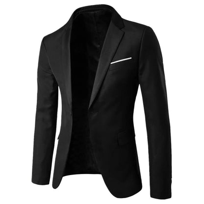 Autumn New Men's Casual Solid Color Suit Youth Fashion Slim-fitting Men's Clothing