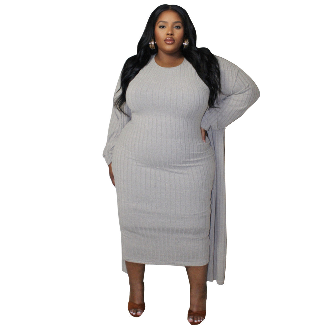 Casual Fashion Long Sleeve Coat Two-piece Suit