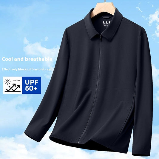 Summer Lapels Business Administration Ice Silk Sun Protection Clothing