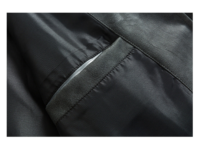 Men's Short Casual Leather Clothing Jacket